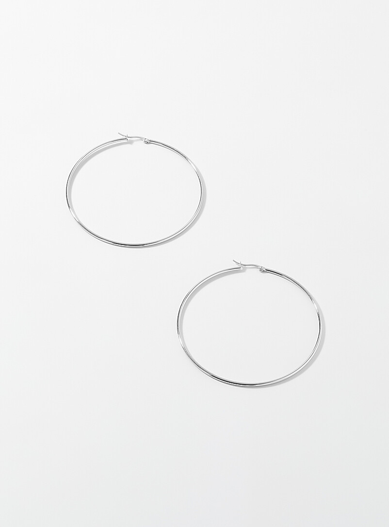 XL hoop earrings