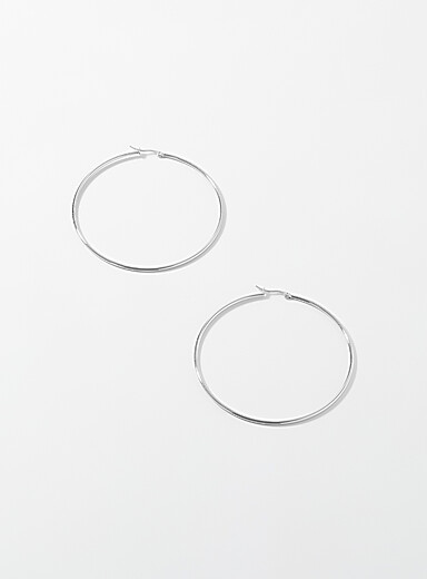 XL hoop earrings