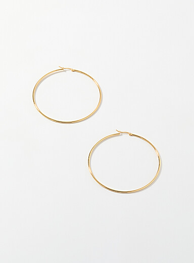XL hoop earrings