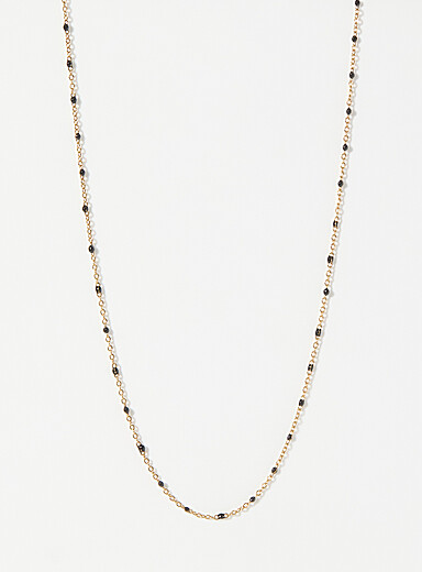 Coloured beaded chain