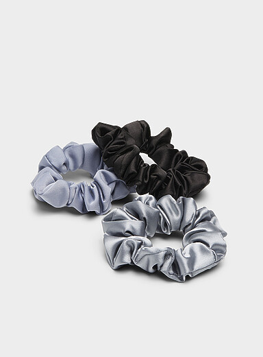 Les chouchous satin soyeux Ensemble de 3