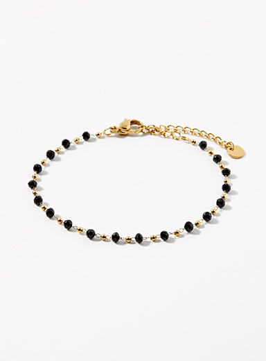Two-tone bead bracelet