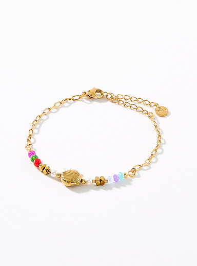 Shell bead bracelet