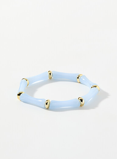 Le bracelet pierres tubulaires incurv&eacute;es