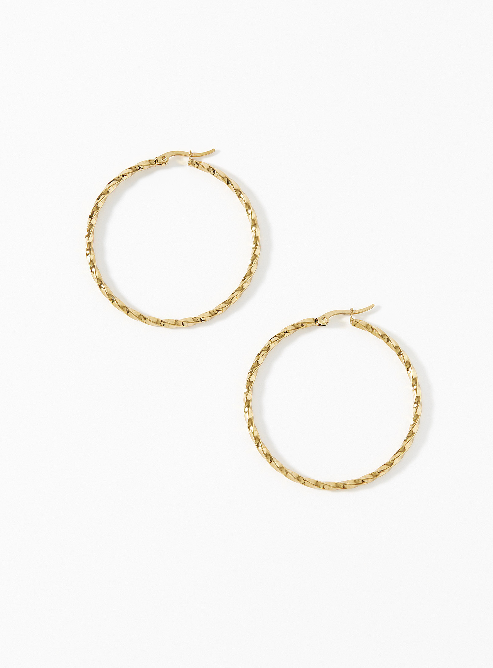 Simons - Women's Oversized twisted Hoop Earrings