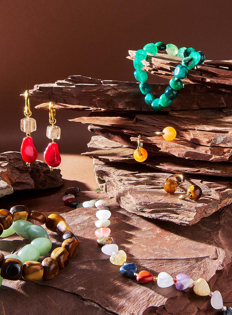 Large natural stone bracelet product image 2