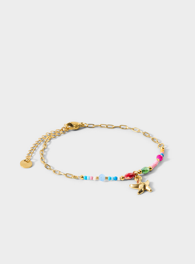 Starfish colourful bead bracelet product image (primary)