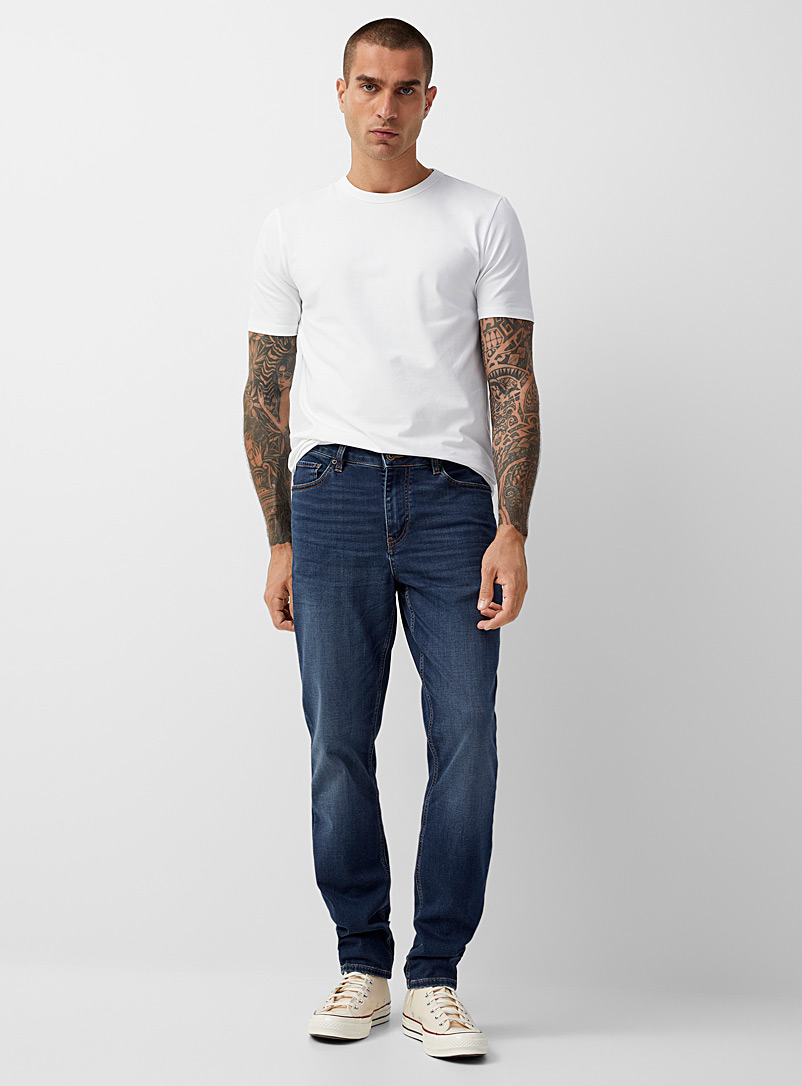 Blue knit-style jean Stockholm fit - Slim | Le 31 | Shop Men's Skinny ...