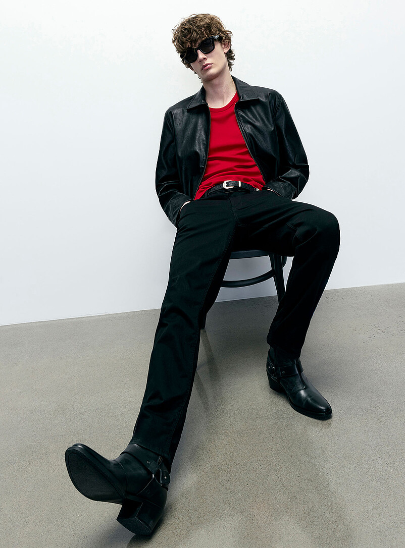 Minimalist black jean Stockholm fit - Slim product image (primary)