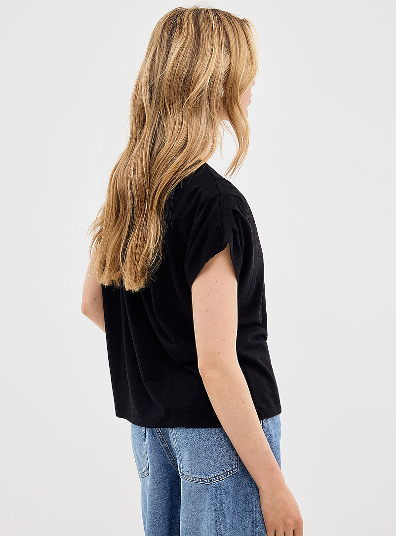Soft textured cap-sleeve tee product image 3