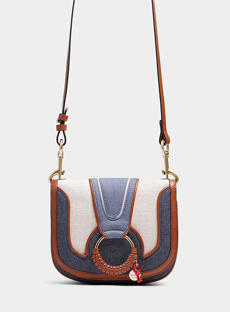 See by Chloé Patterned Blue Hana patchwork shoulder bag for women