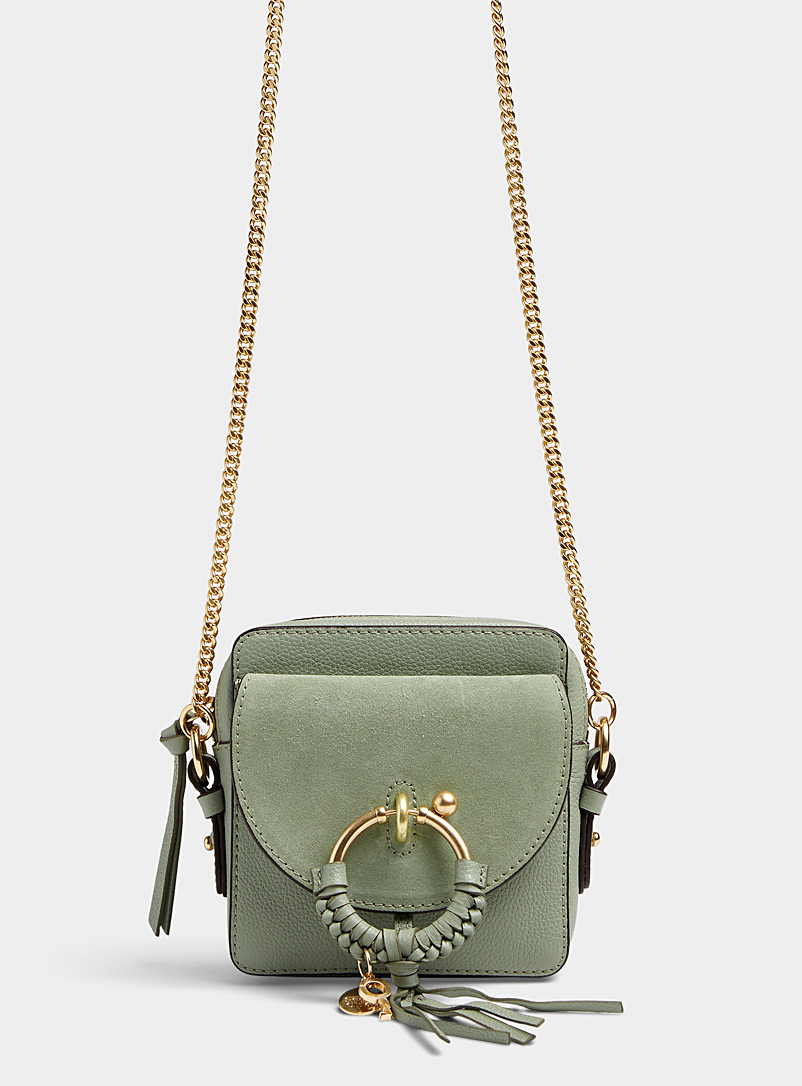 See by Chloé Lime Green Joan camera bag for women