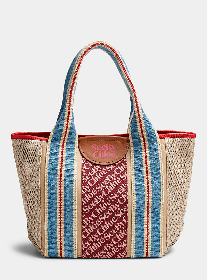 See by Chloé Patterned Red Laetizia tote for women