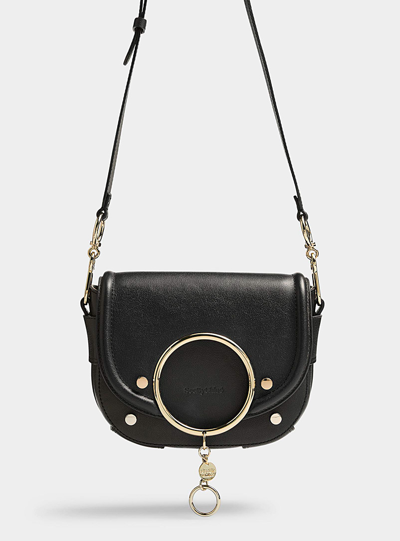 See by Chloé Black Mara leather shoulder bag for women