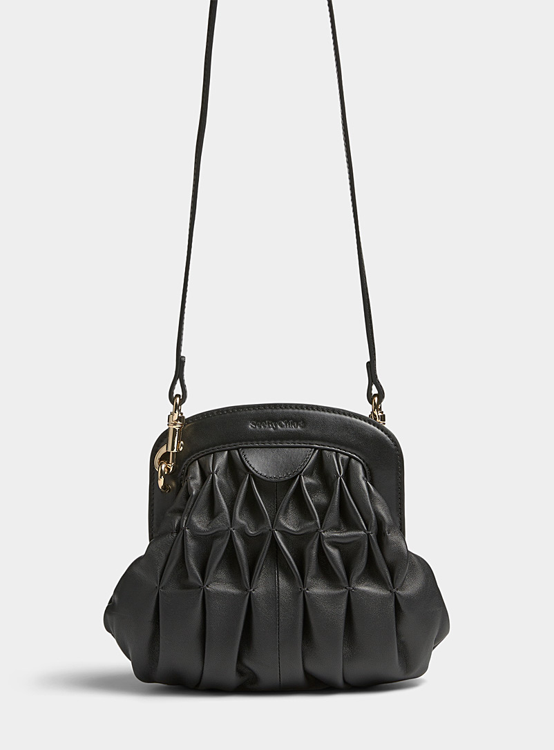 See by Chloé Black Piia leather pouch for women