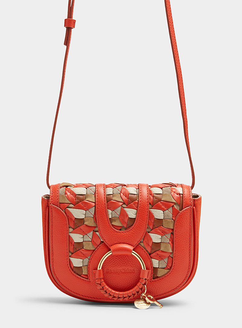 See by Chloé Orange Hana braided mini-bag for women