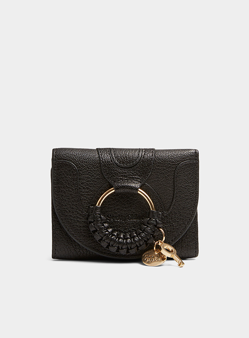 See by Chloé Black Small Hana leather wallet for women