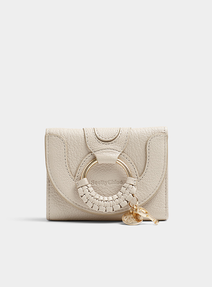 See by Chloé Ivory White Small Hana wallet for women
