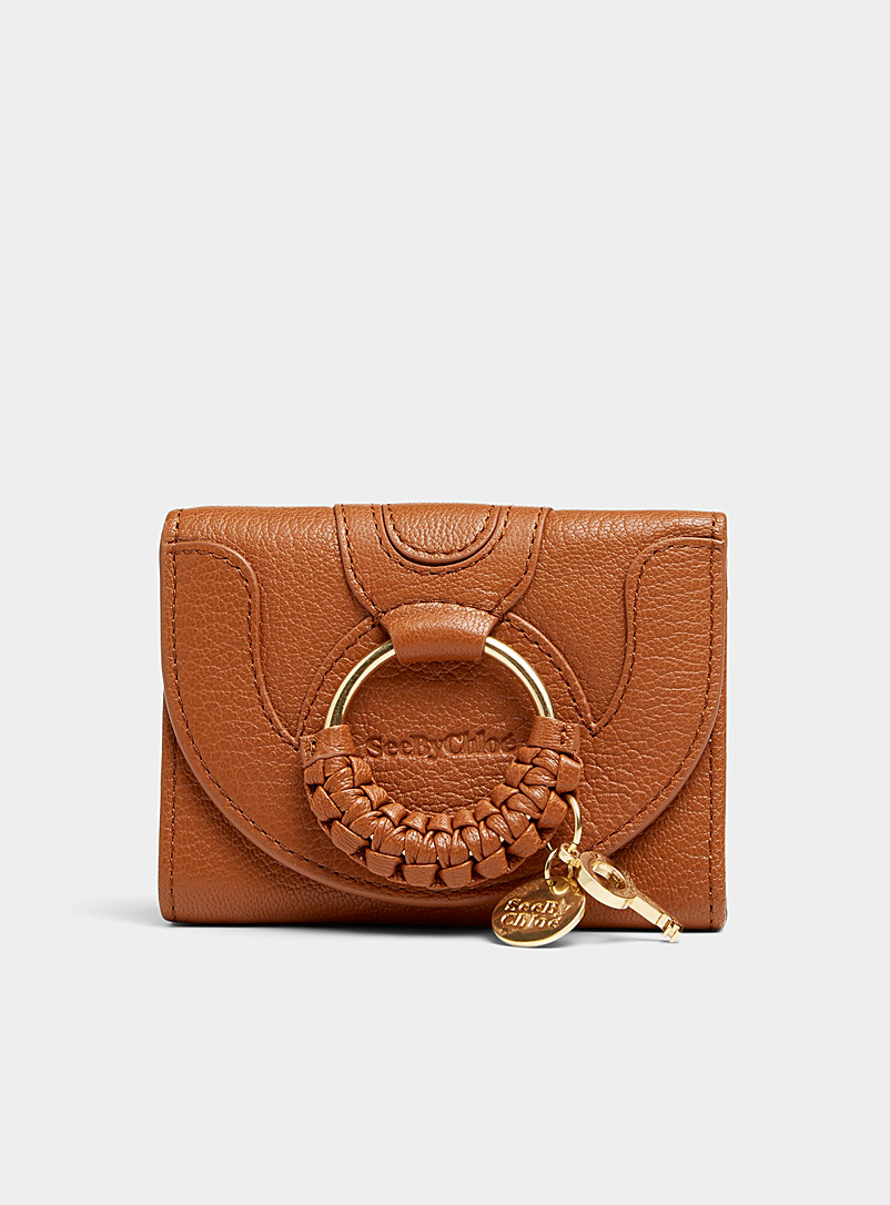 See by Chloé Brown Small Hana leather wallet for women