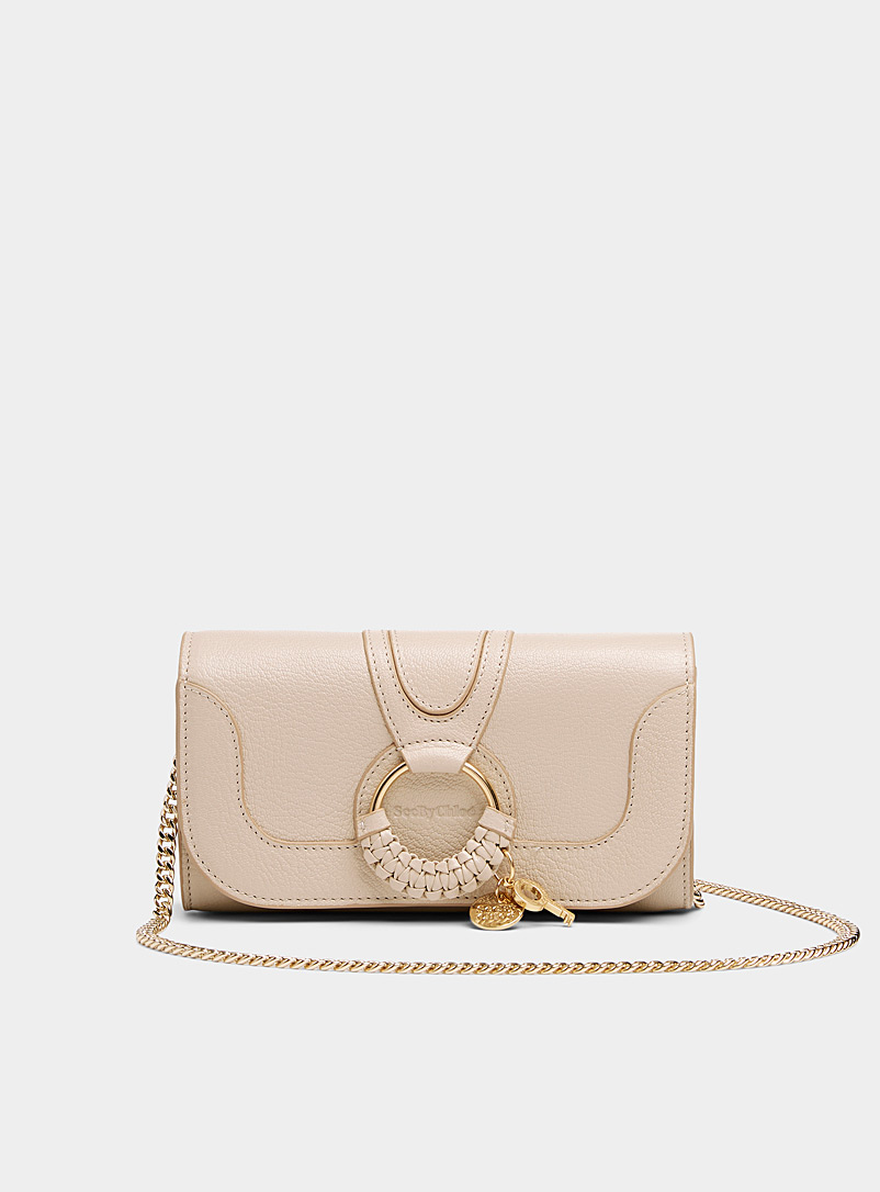 See by Chloé Silver Hana small flap bag for women
