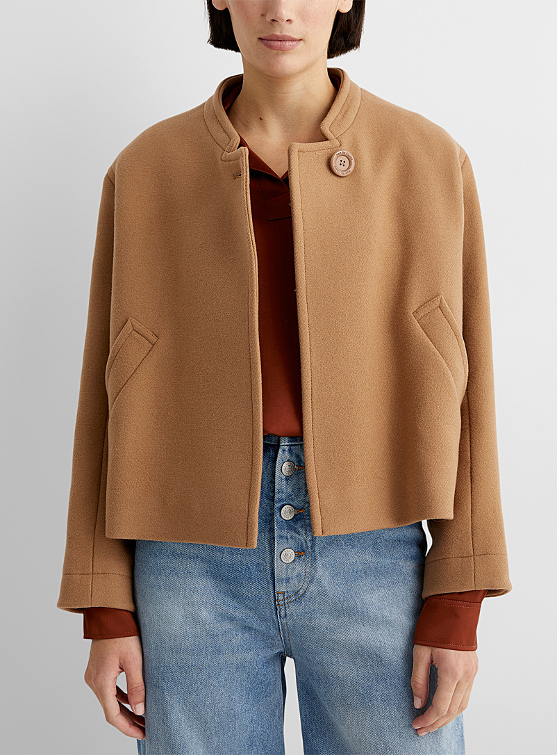See by Chloé Honey Single button cropped jacket for women