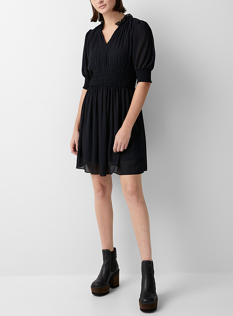 See by Chloé Dark Blue Sheep crepe dress for women