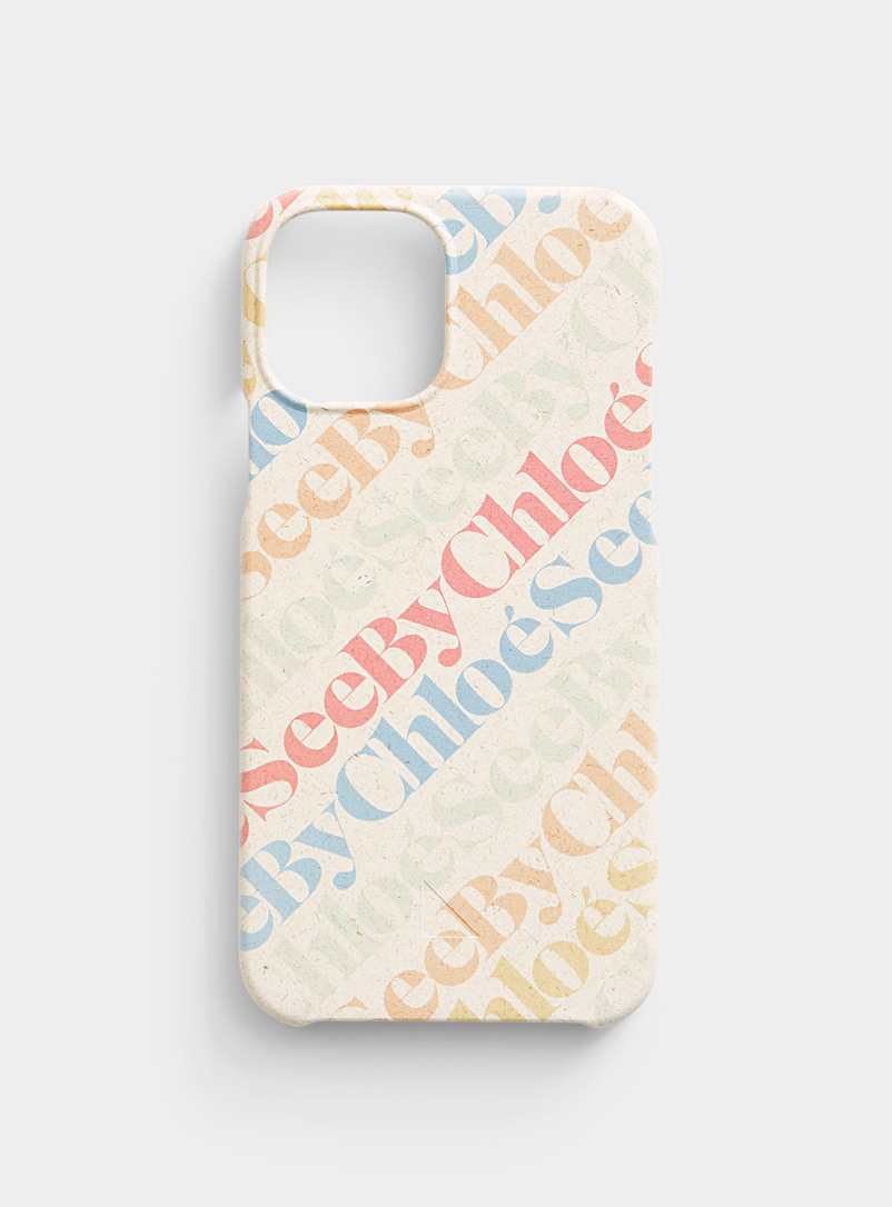 See by Chloé Patterned White Logo iPhone 12 case for women