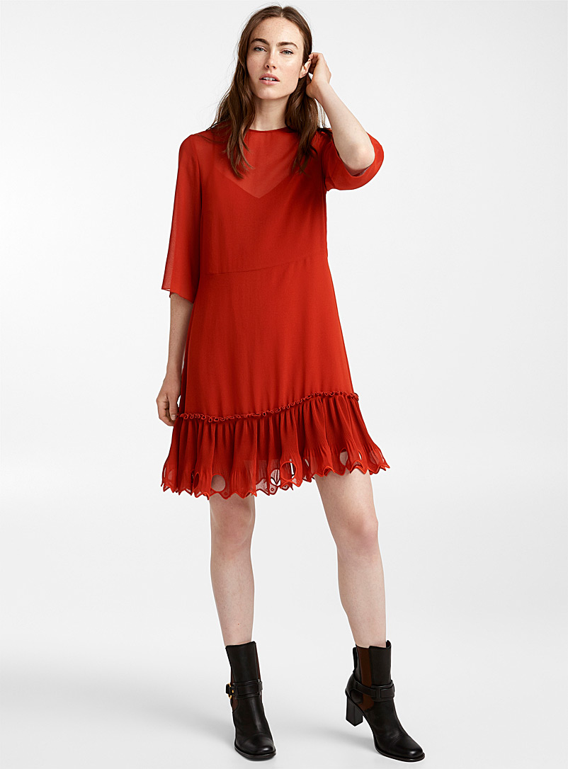 see by chloe red dress
