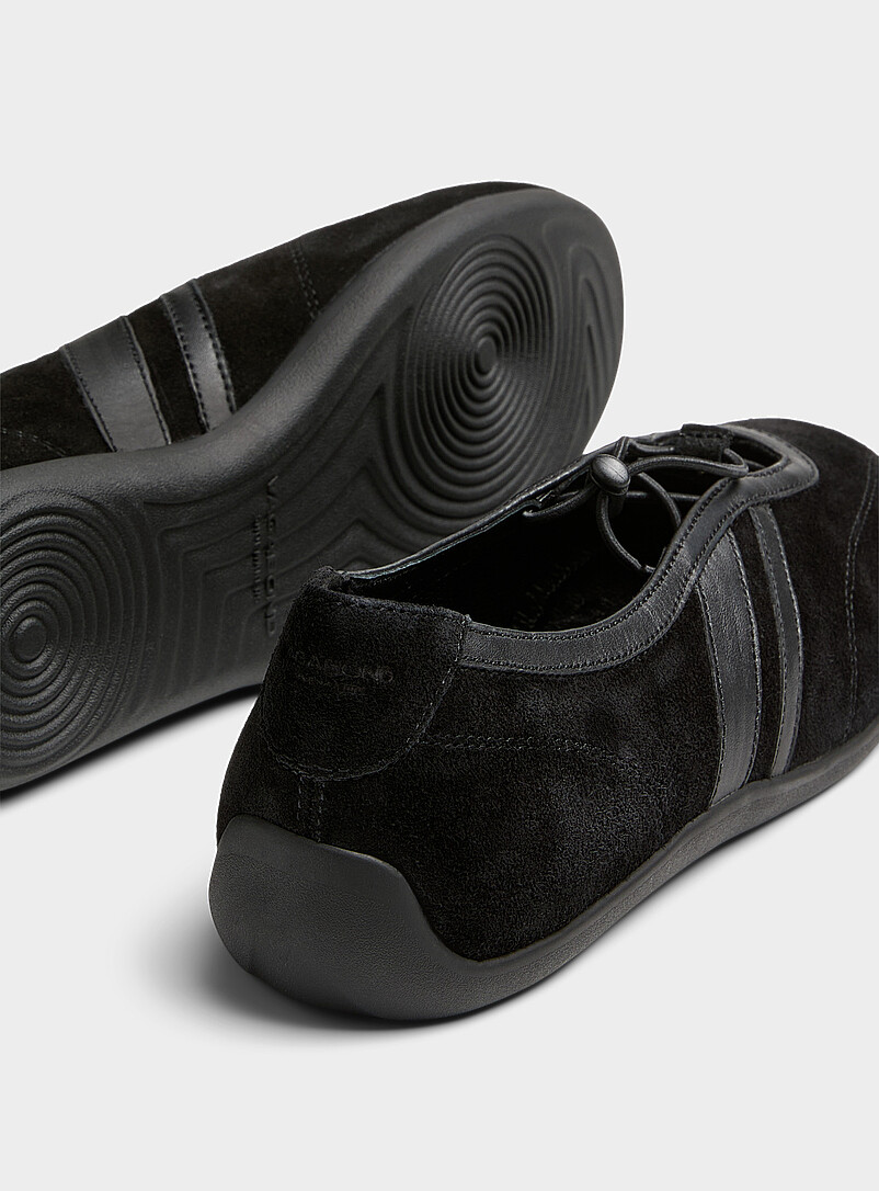 Vagabond Shoemakers Black Hollie suede ballet flat sneakers Women for women