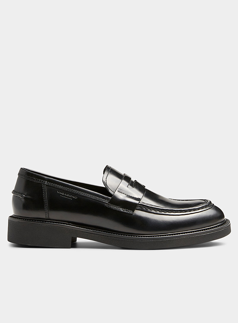 Vagabond Shoemakers Black Polished leather Alex loafers Men for men