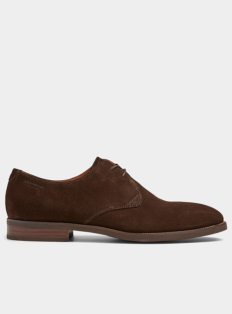 Vagabond Shoemakers Dark Brown Percy suede derby shoes Men for men