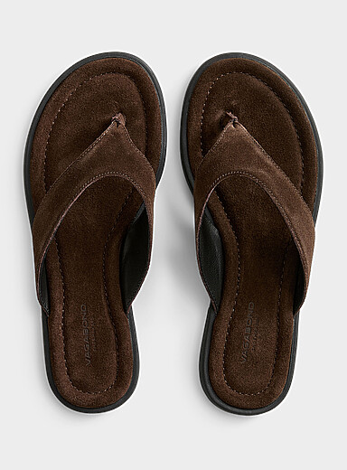 Brown suede Zaida minimalist sandals Women