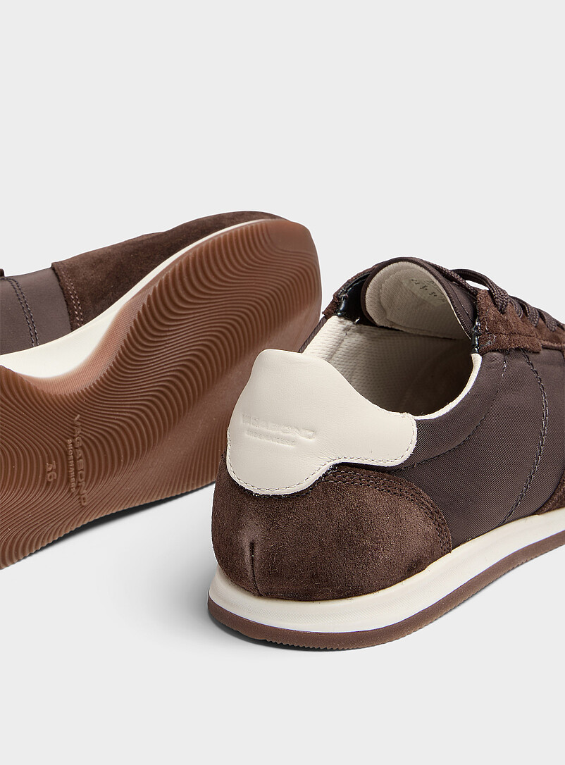 Vagabond Shoemakers Brown Yasmin chocolate suede sneakers for women