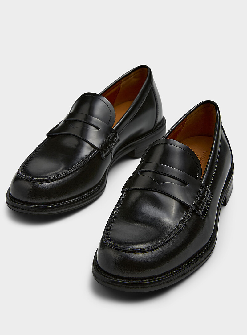 Vagabond Shoemakers: Le fl&acirc;neur penny cuir glac&eacute; Linn Femme Noir pour femme