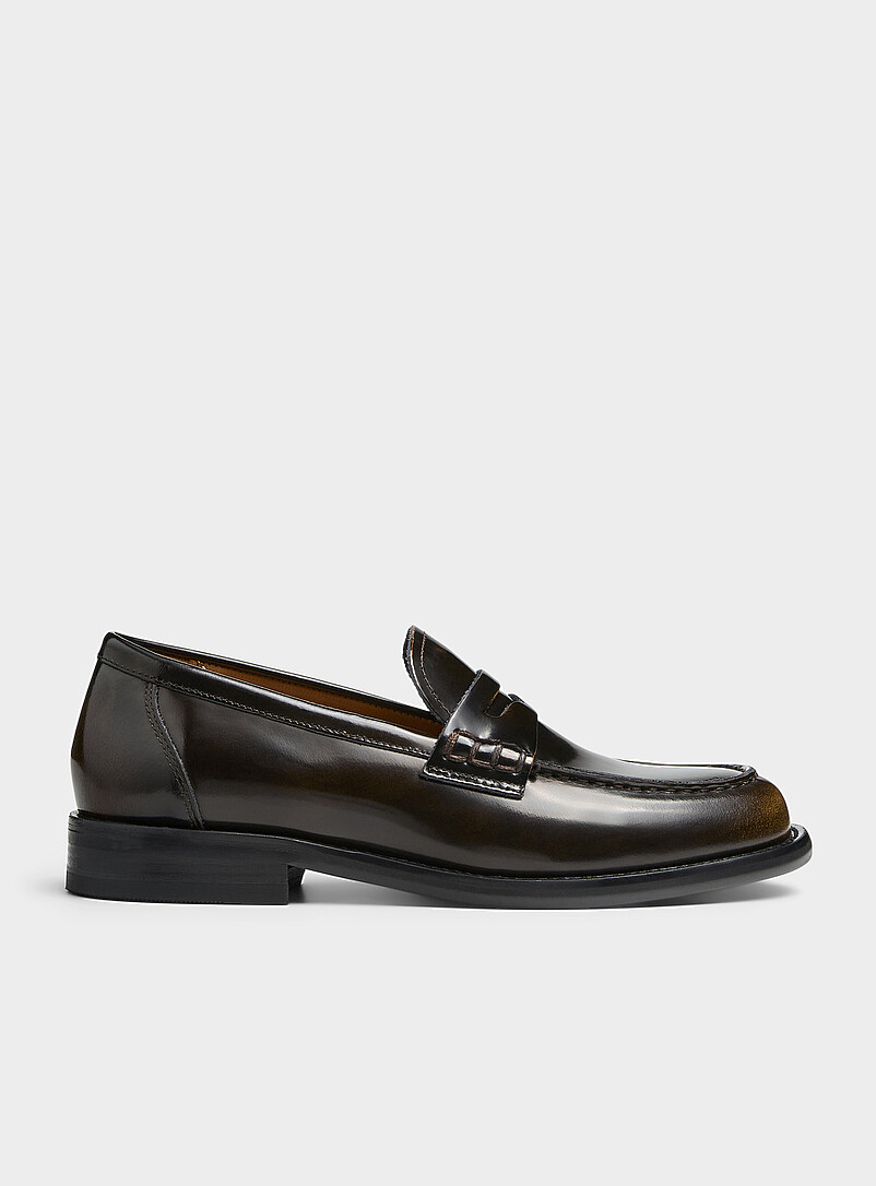 Vagabond Shoemakers: Le fl&acirc;neur penny cuir glac&eacute; Linn Femme Noir pour femme