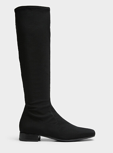 Vagabond Shoemakers: La botte haute extensible Mona Femme Noir pour femme
