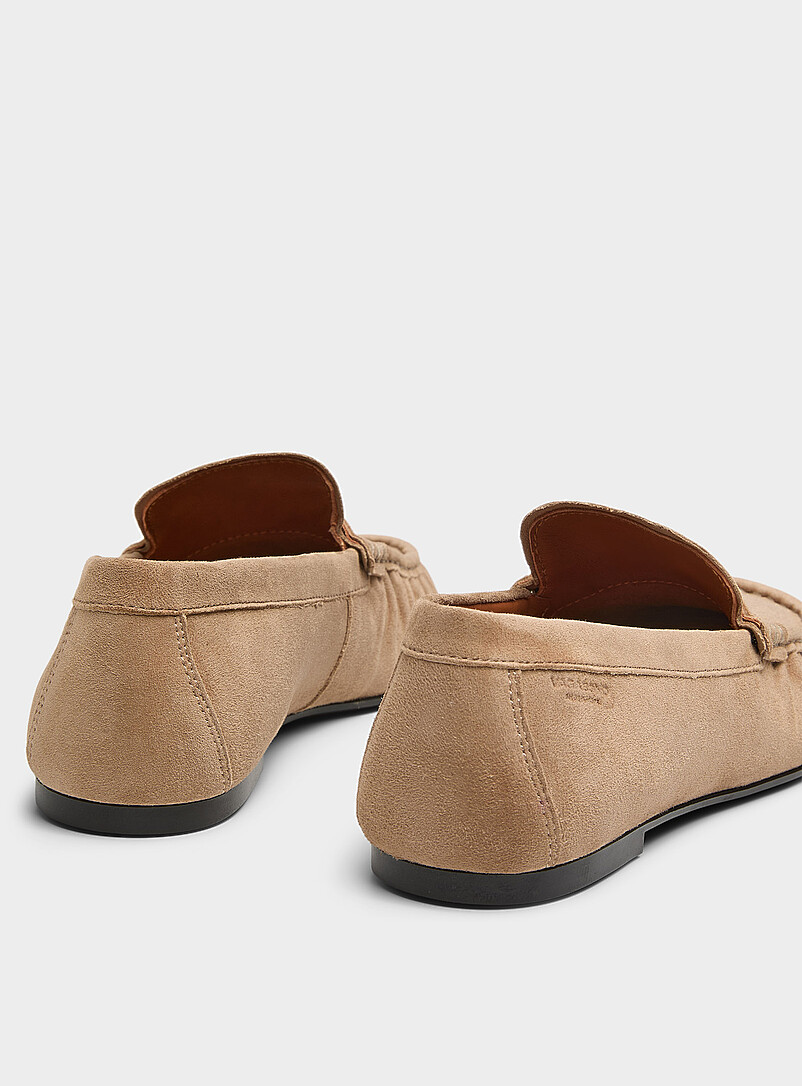 Vagabond Shoemakers: Le fl&acirc;neur fronc&eacute; Aleya su&egrave;de sable Miel - Chameau pour femme