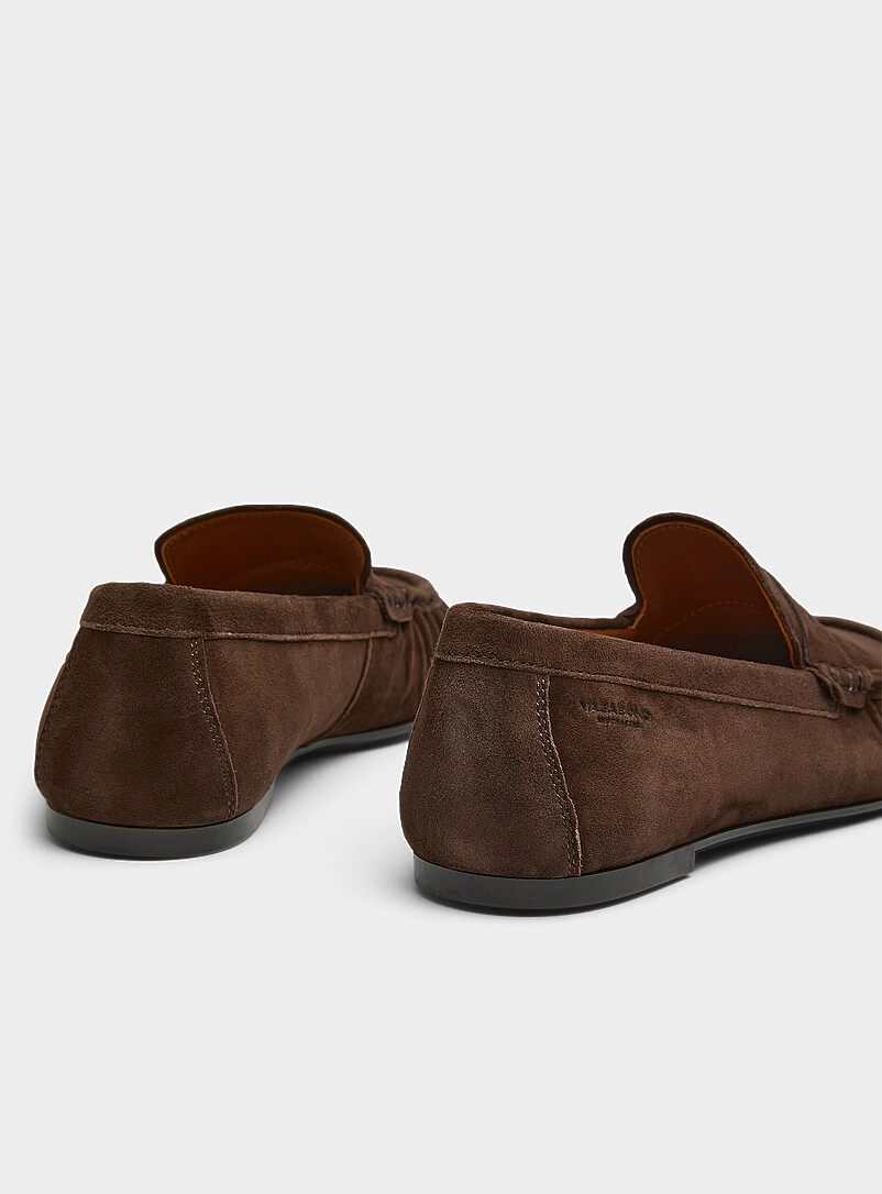 Vagabond Shoemakers: Le fl&acirc;neur fronc&eacute; Aleya su&egrave;de espresso Brun pour femme