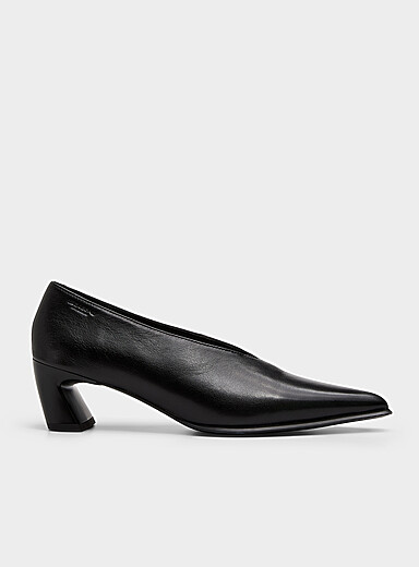 Vagabond Shoemakers Black Ilona angled heel leather pumps Women for women