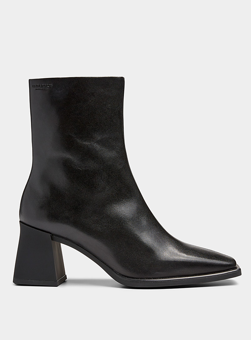 Vagabond Shoemakers Black Hedda square-toe leather boot Women for women