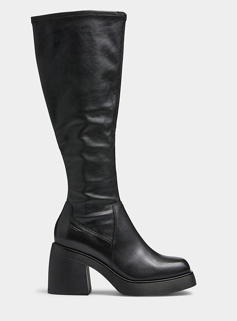 Vagabond Shoemakers Black Brooke zipped knee-high boot Women for women