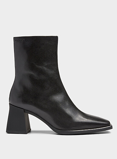 Vagabond Shoemakers Black Hedda leather square-toe boots Women for women
