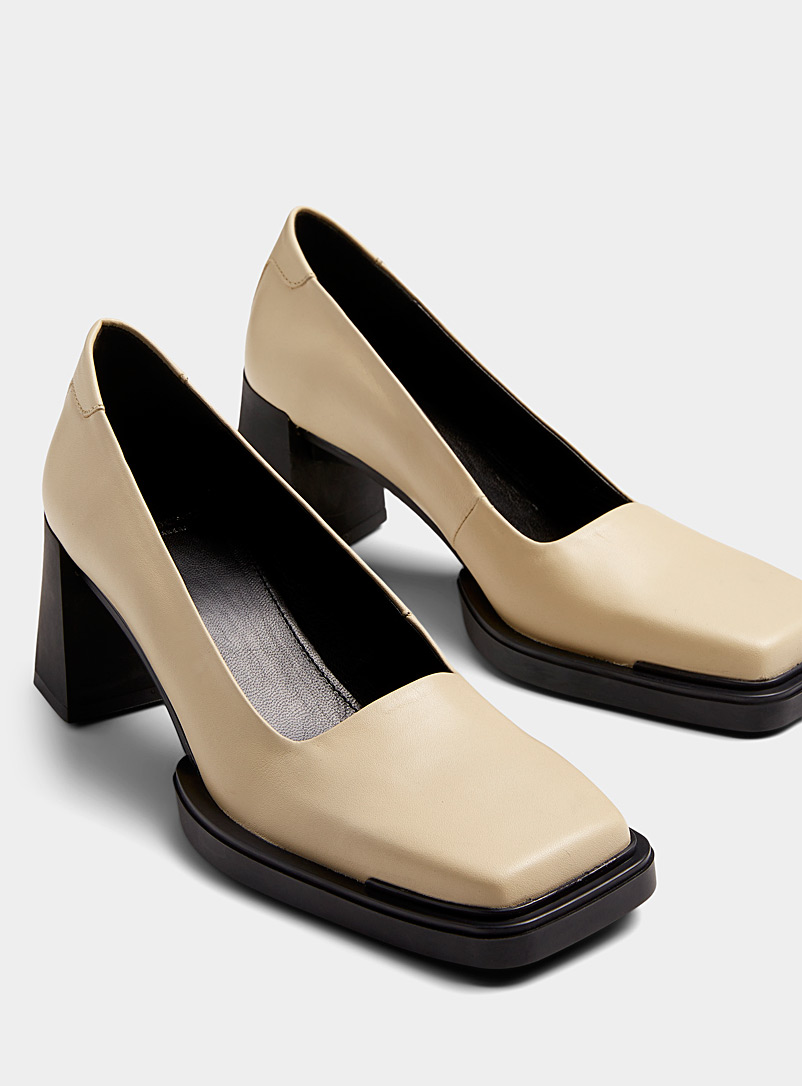 Vagabond Shoemakers: La chaussure à talon Edwina Femme Beige crème pour femme
