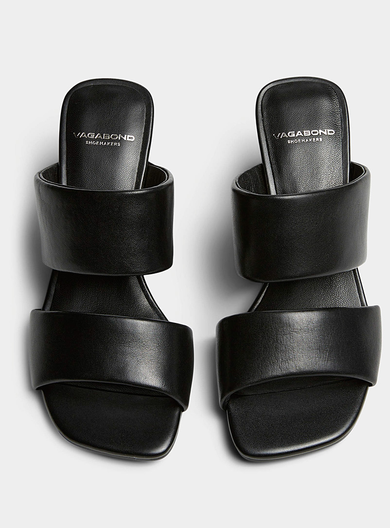 Vagabond Shoemakers: La sandale double bride Luisa Femme Noir pour femme