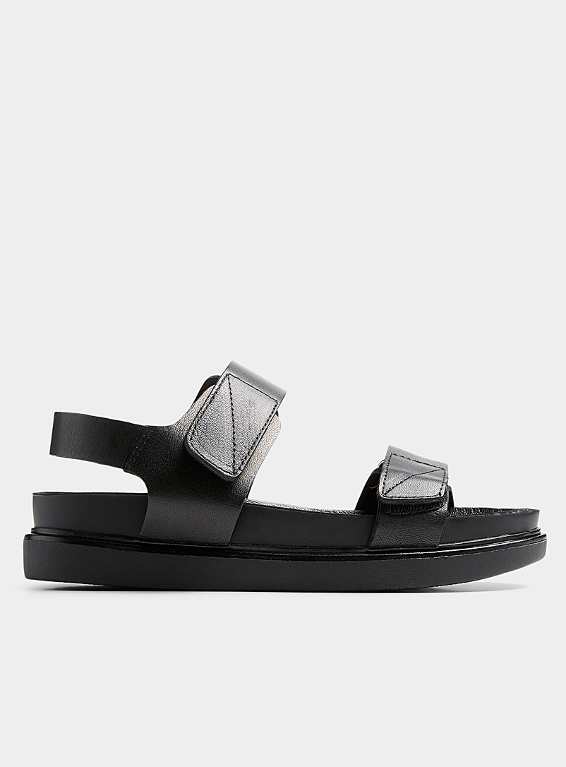Vagabond Shoemakers: La sandale utilitaire Erin Femme Noir pour femme
