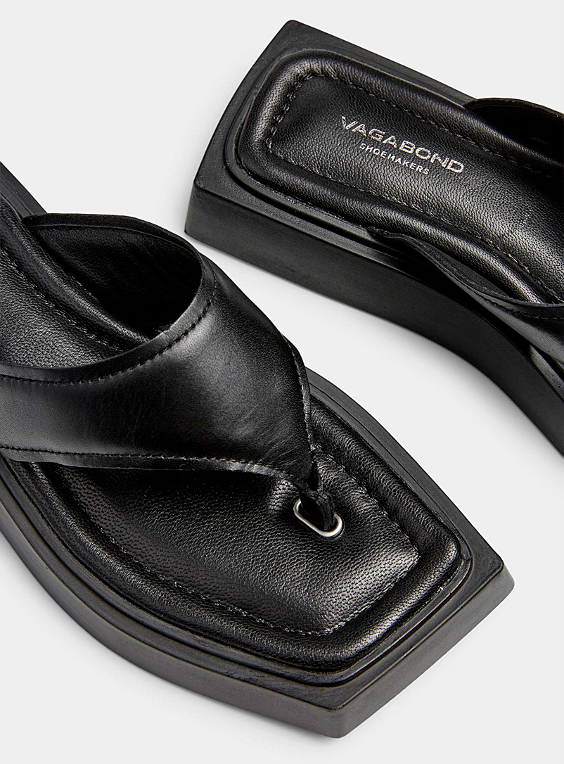 Vagabond Shoemakers: La sandale carrée Evy Femme Noir pour femme