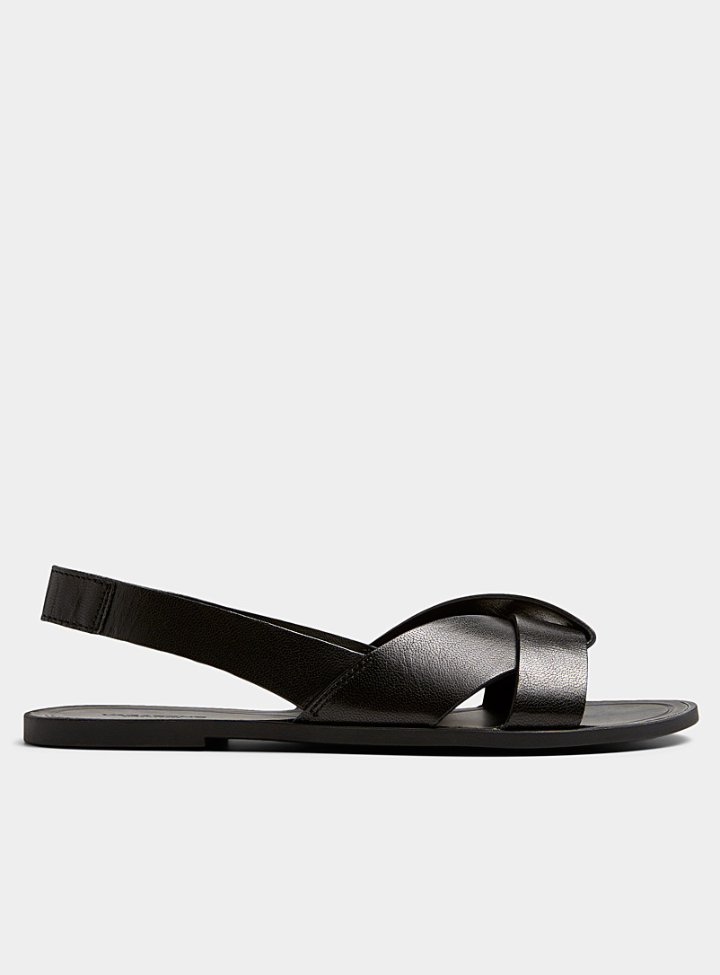 Vagabond Shoemakers: La sandale noeud plat Tia Femme Noir pour femme