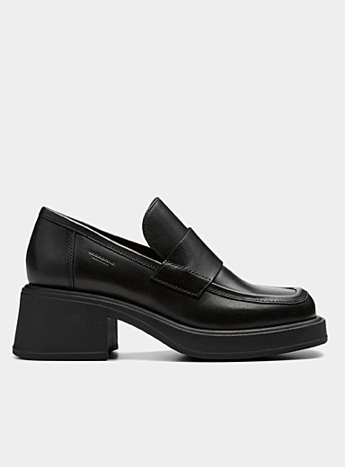 Vagabond Shoemakers Black Dorah block-heel loafers Women for women