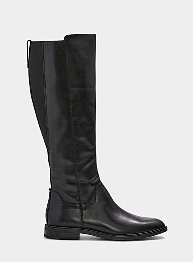 Vagabond Shoemakers Black Frances 2.0 zip knee boot Women for women