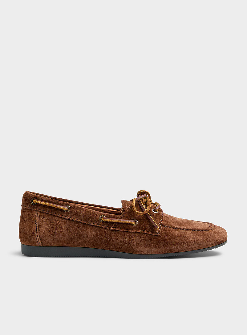 Hillary brown suede boat shoes Women product image (primary)